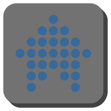 Yuvarlatılmış Kare vektör simge yukarı noktalı ok