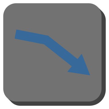 Trend yuvarlatılmış kare vektör simge başarısız