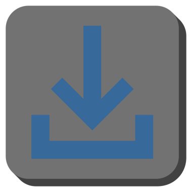 Gelen kutusu yuvarlatılmış kare vektör simgesi