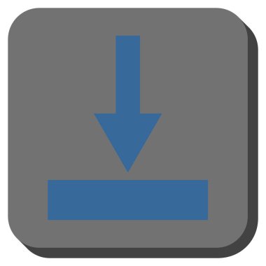 Hareket alt kare vektör simge yuvarlak