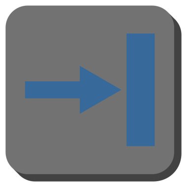 Kare vektör simgesi sağ yuvarlak taşı