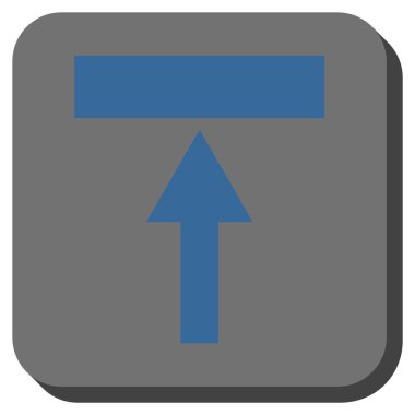 Top yuvarlak kare vektör simgesi hareket