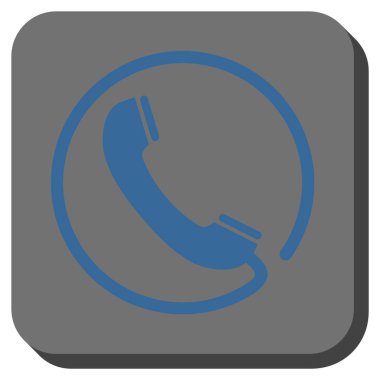 Yuvarlatılmış Kare vektör simge telefon