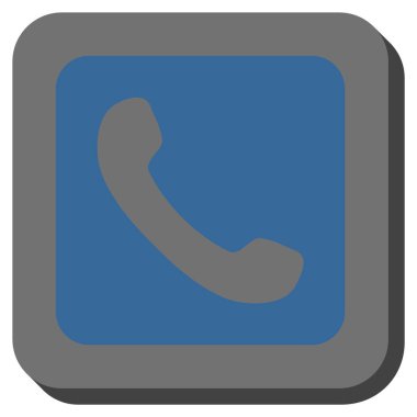 Yuvarlatılmış Kare vektör simge telefon