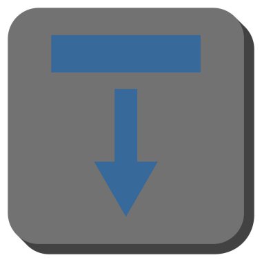 Yuvarlatılmış Kare vektör simgesi çekin