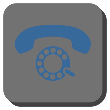 Darbeli aramayı yuvarlatılmış kare vektör simgesi