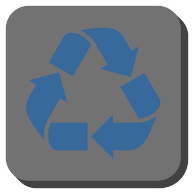 Geri dönüşüm yuvarlatılmış kare vektör simgesi