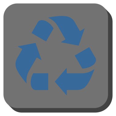 Geri dönüşüm yuvarlatılmış kare vektör simgesi