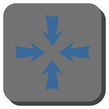 Oklar yuvarlatılmış kare vektör simge azaltmak