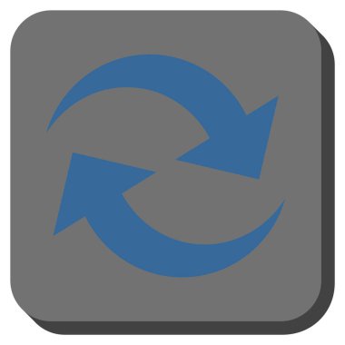 Oklar yuvarlatılmış kare vektör simge Yenile