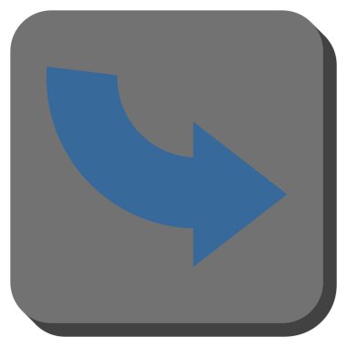 CCW yuvarlatılmış kare vektör simge döndürmek