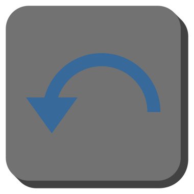 CCW yuvarlatılmış kare vektör simge döndürmek