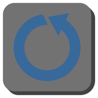 CCW yuvarlatılmış kare vektör simge döndürmek