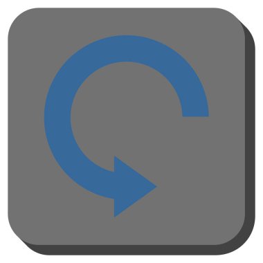 Doğru yuvarlatılmış kare vektör simge döndürmek