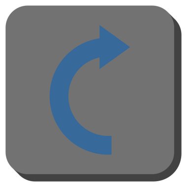 Doğru yuvarlatılmış kare vektör simge döndürmek