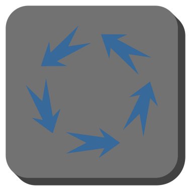 Döndürme yuvarlatılmış kare vektör simgesi