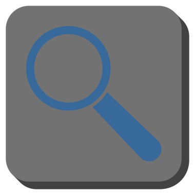 Arama aracı kare vektör simge yuvarlak