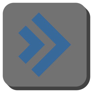 Şu yuvarlak üst karakter kare vektör simgesi