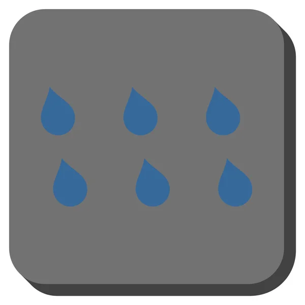 Drops Rounded Square Vector Icon — Stock Vector