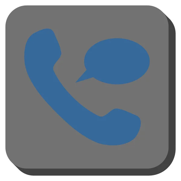 Telefoonnotitie afgerond vierkant Vector Icon — Stockvector