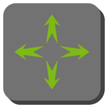 Oklar yuvarlatılmış kare vektör simgesini genişletin