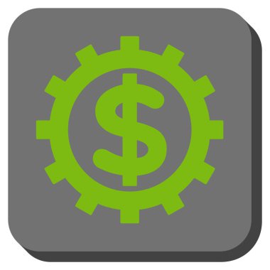 Finans sektöründe yuvarlak kare vektör simgesi