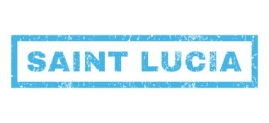 Saint Lucia kauçuk Stamp