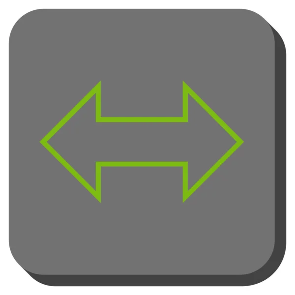 Échange horizontal rond carré vectoriel icône — Image vectorielle