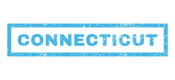 Timbre en caoutchouc Connecticut — Image vectorielle