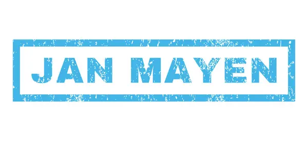 Jan Mayen Timbre en caoutchouc — Image vectorielle