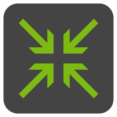 Oklar düz kare vektör simge collide