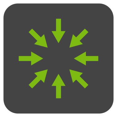 Kompakt oklar düz kare vektör simgesi