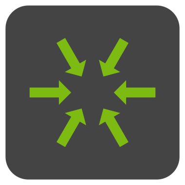 Kompakt oklar düz kare vektör simgesi