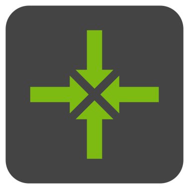 Oklar düz kare vektör simge sıkıştırmak