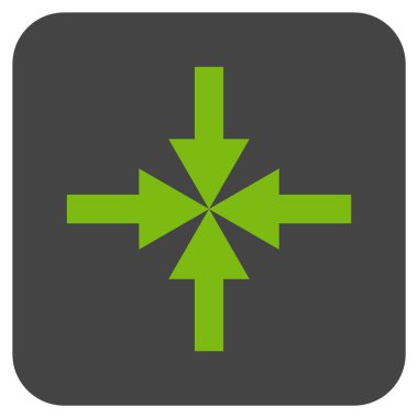 Oklar düz kare vektör simge sıkıştırmak