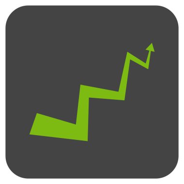 Eğri ok düz kare vektör simgesi