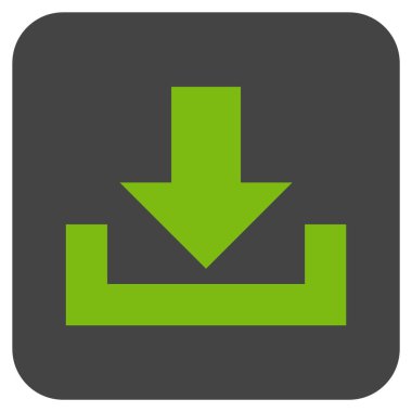 Düz kare vektör simge indirme