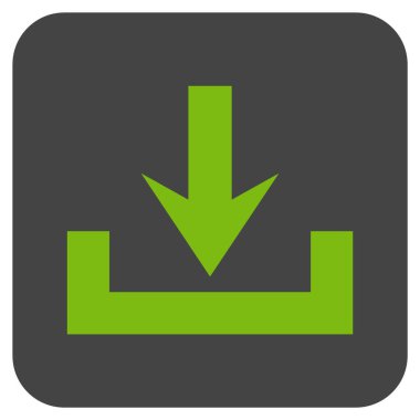 Düz kare vektör simge indirme