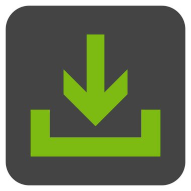 Düz kare vektör simge indirme