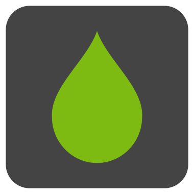 Düz kare vektör simge damla