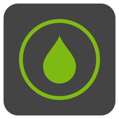 Düz kare vektör simge damla