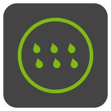 Damla düz kare vektör simgesi