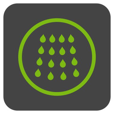 Damla düz kare vektör simgesi