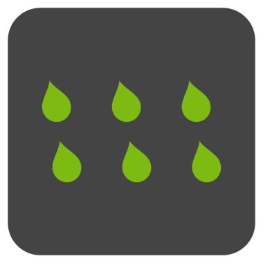 Damla düz kare vektör simgesi