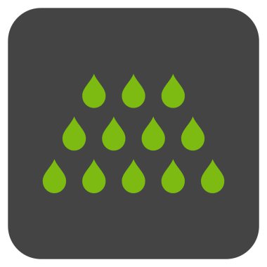 Damla düz kare vektör simgesi