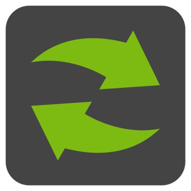 Exchange oklar düz kare vektör simgesi