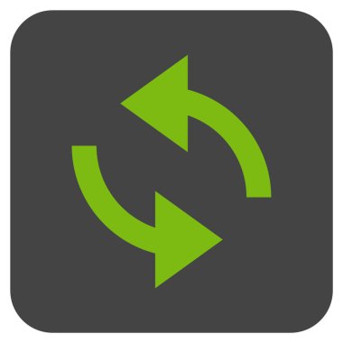 Exchange oklar düz kare vektör simgesi