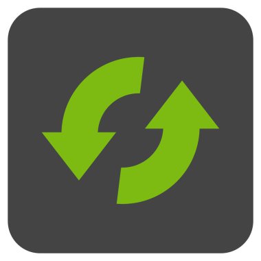 Exchange oklar düz kare vektör simgesi