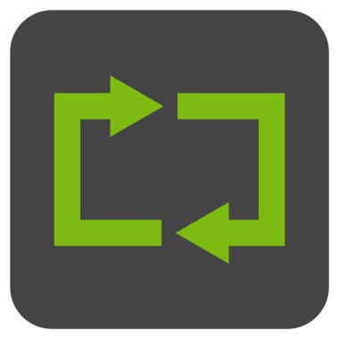 Exchange oklar düz kare vektör simgesi