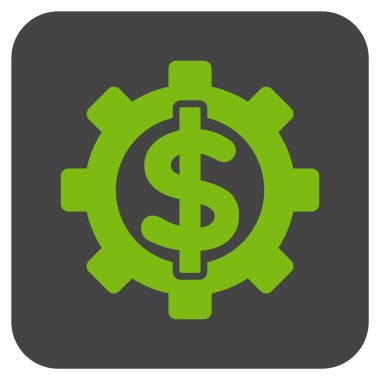 Mali seçenekleri düz kare vektör simgesi